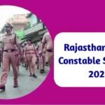 Rajasthan Police Constable Syllabus 2025